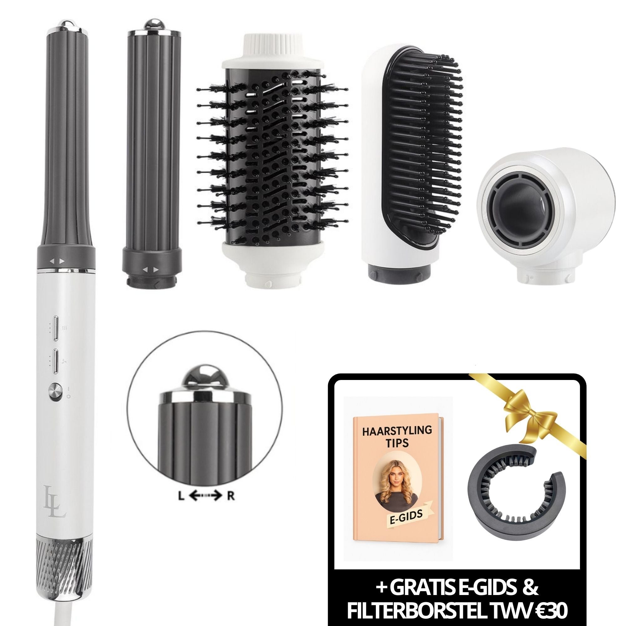 Largolash PRO Multistyler Complete Long - Wit/Zilver