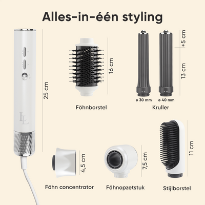 Largolash PRO Multistyler - Wit/Zilver